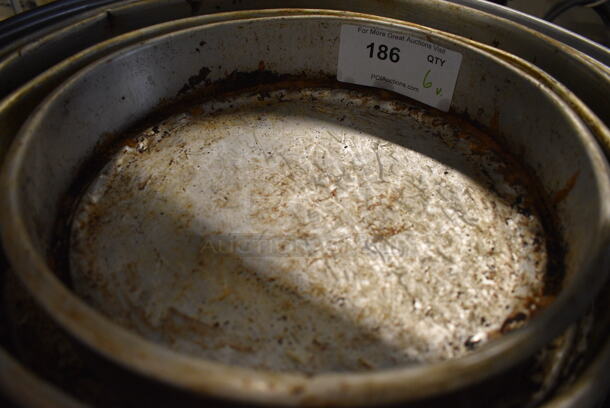 6 Various Metal Round Baking Pans. Includes 23x23x3. 6 Times Your Bid! - Image 2 of 4