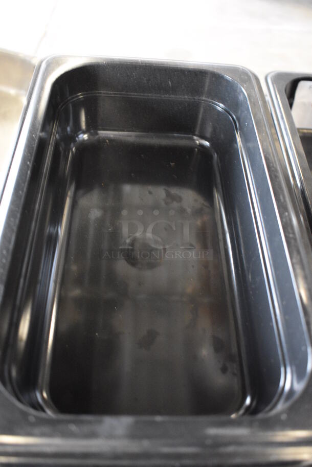12 Black Poly 1/4 Size Drop In Bins. 1/4x2. 12 Times Your Bid! - Image 3 of 4