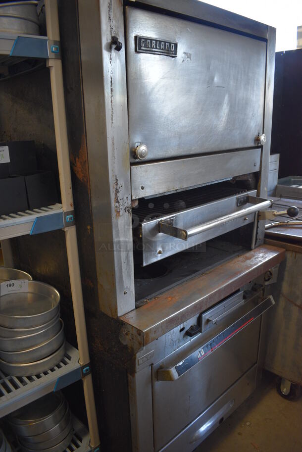 AWESOME! Garland Commercial Stainless Steel Vertical Upright Broiler on Metal Legs. 34x35x70 - Image 2 of 8