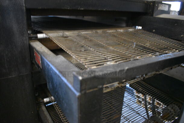 BEAUTIFUL! Pizza Pride Commercial Double Deck Conveyor Pizza Oven w/EconoVent Hood System. Belts are 118x34x18. Whole Unit is 140x44x56. 2x Your Bid! - Image 4 of 12
