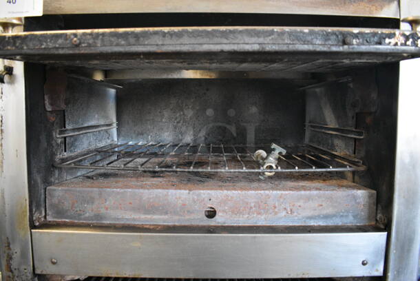 AWESOME! Garland Commercial Stainless Steel Vertical Upright Broiler on Metal Legs. 34x35x70 - Image 5 of 8