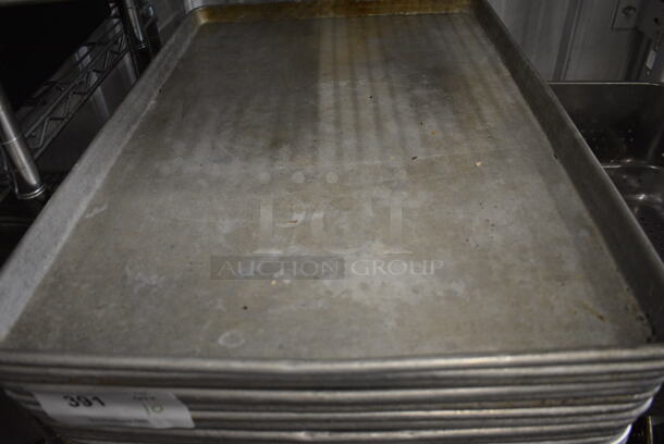 10 Metal Full Size Baking Pans. 18x26x1. 10 Times Your Bid! - Image 2 of 4