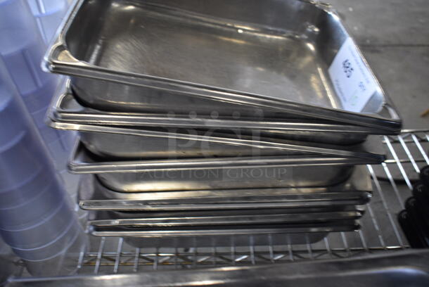 6 Stainless Steel 1/2 Size Drop In Bins. 1/2x2. 6 Times Your Bid! - Image 4 of 4