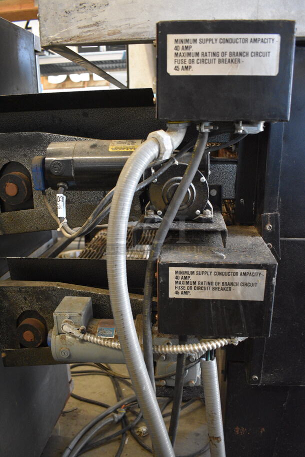 BEAUTIFUL! Pizza Pride Commercial Double Deck Conveyor Pizza Oven w/EconoVent Hood System. Belts are 118x34x18. Whole Unit is 140x44x56. 2x Your Bid! - Image 10 of 12
