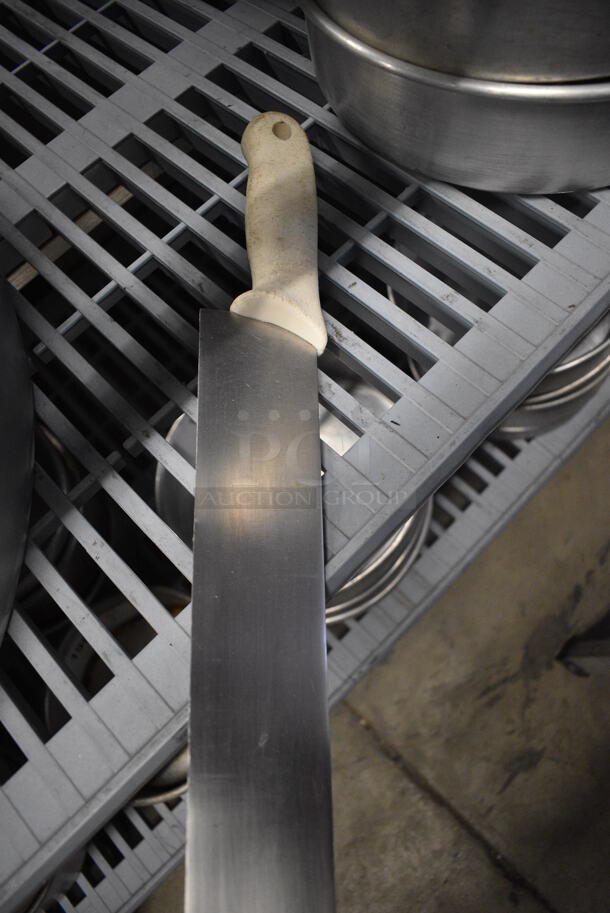 Metal Cheese Knife w/ 2 Handles 26" - Image 3 of 5