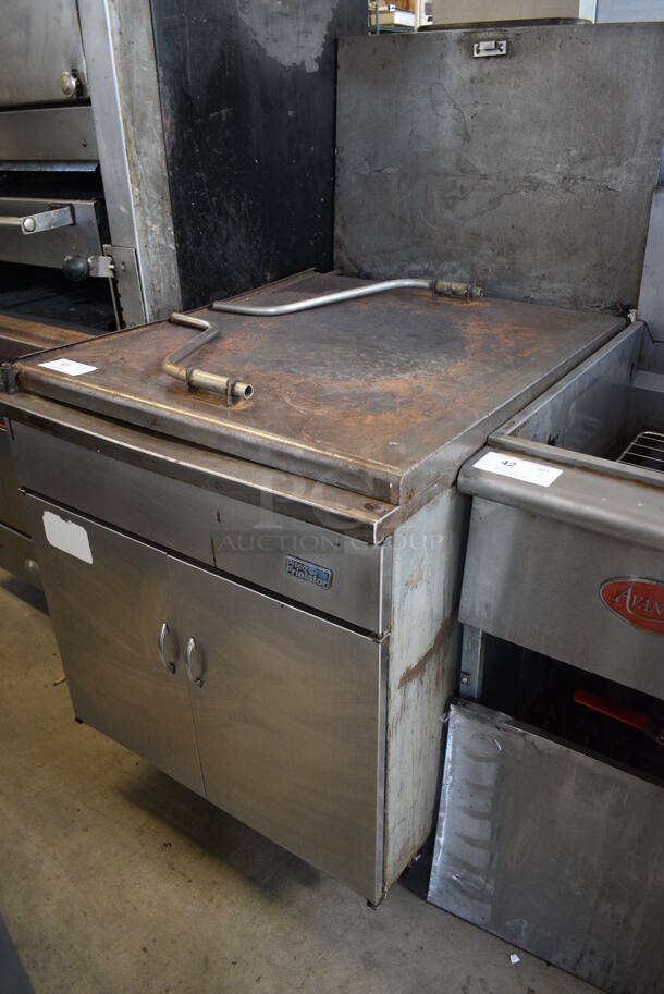 WOW! Pitco Frialator Model 24P-E Commercial Stainless Steel Natural Gas Powered Donut Fryer. 120,000 BTU. 29.5x43x55 - Image 3 of 9