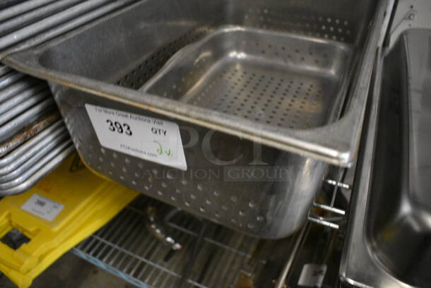 2 Stainless Steel Perforated Drop In Bins. 1/2x2, 1/1x6. 2 Times Your Bid! - Image 4 of 4