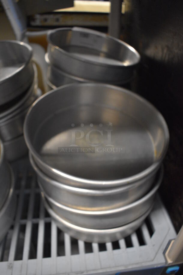 10 Metal Round Baking Pans. 9.5x9.5x2. 10 Times Your Bid!