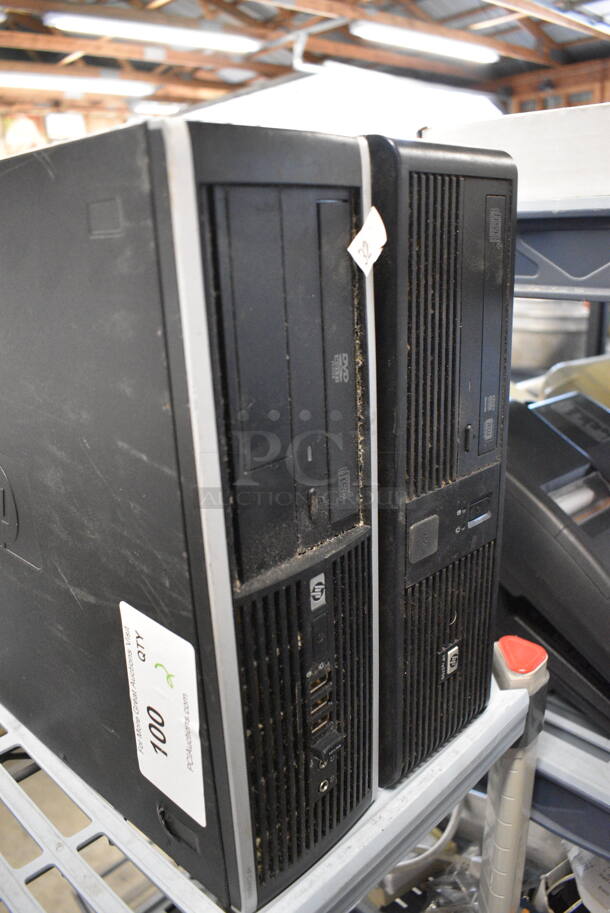 2 HP rp5700 Computer Towers. 13x15x4. 2x Your Bid