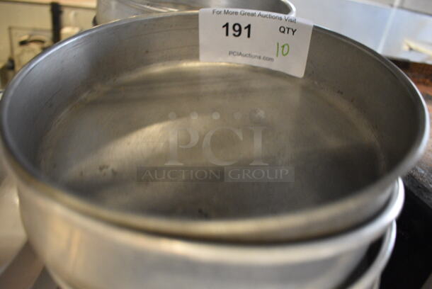 10 Metal Round Baking Pans. 9.5x9.5x2. 10 Times Your Bid! - Image 2 of 4