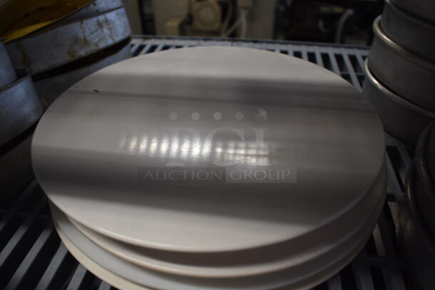 10 White Poly Round Stands. Includes 9.5x9.5x1. 10 Times Your Bid! - Image 5 of 5