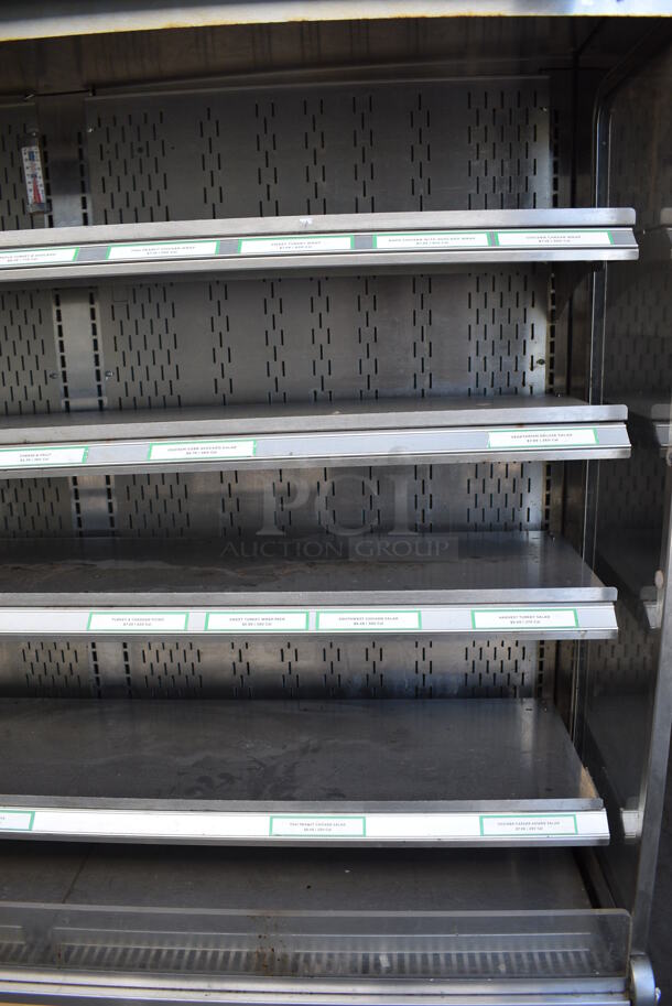 AMAZING! Oasis Wooden Style Commercial Refrigerated Open Merchandiser w/ 5 Racks. 66x24x83. Cannot Test Due To Plug Style - Image 6 of 8