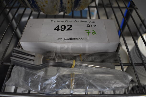 72 BRAND NEW IN BOX! Metal Oyster Forks. 5.5". 72 Times Your Bid! - Image 2 of 3
