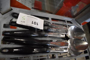 5 Metal 14" Serving Spoons. 5x Your Bid