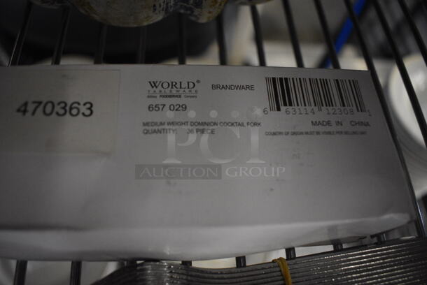 72 BRAND NEW IN BOX! Metal Oyster Forks. 5.5". 72 Times Your Bid! - Image 3 of 3