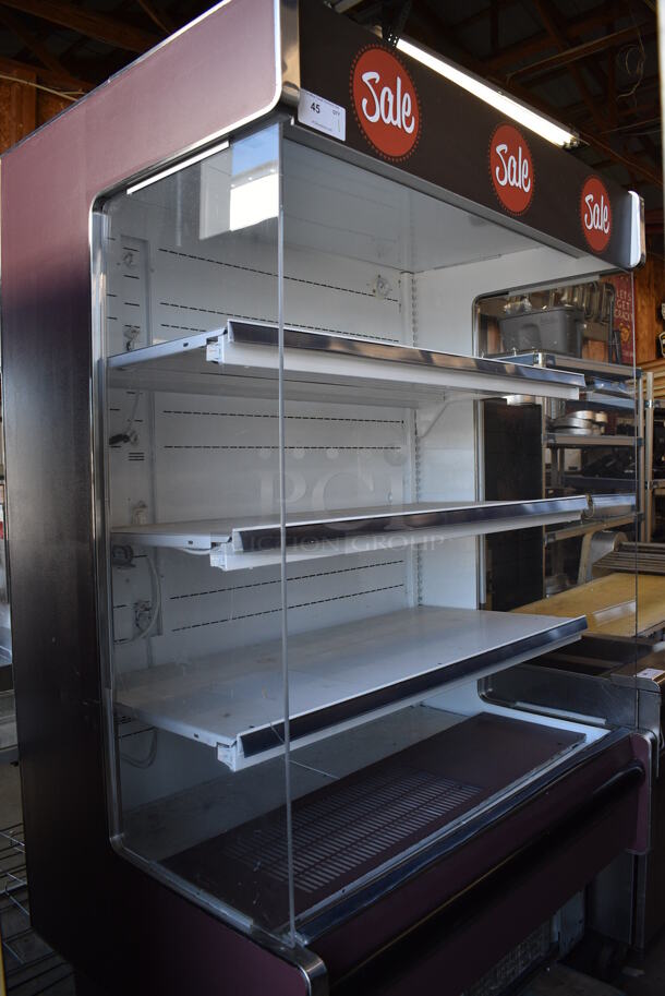 BEAUTIFUL! Hussmann Model DDS-4B Commercial 3 Deck White Merchandiser. 115 Volt, 1 Phase. 51x37x81.5. Cannot Test Due To Plug Style - Image 2 of 8