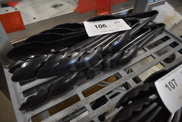10 9" Metal Tongs. 10x Your Bid! - Image 2 of 6