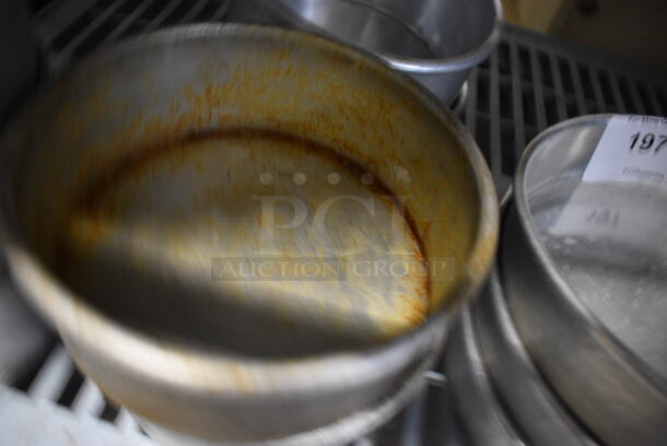 4 Metal Round Baking Pans. 7.5x7.5x3. 4 Times Your Bid! - Image 4 of 4