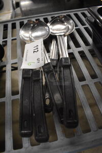 6 13" Metal Serving Spoons. 6x Your Bid