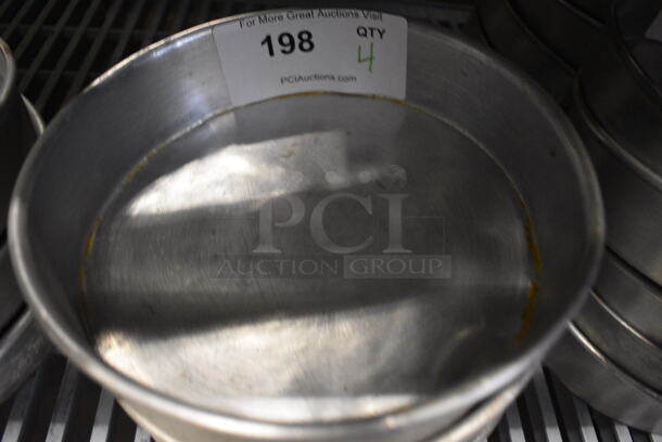 4 Metal Round Baking Pans. 8.5x8.5x2. 4 Times Your Bid! - Image 2 of 4