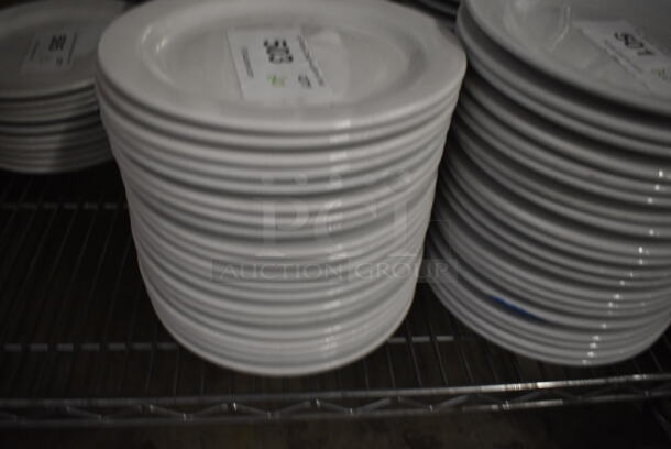 20 White Ceramic Plates. 9x9x1. 20 Times Your Bid! - Image 2 of 4