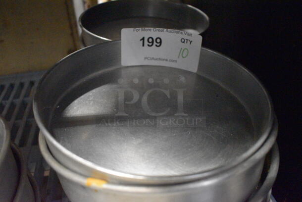 10 Metal Round Baking Pans. 8.25x8.25x2. 10 Times Your Bid! - Image 2 of 6