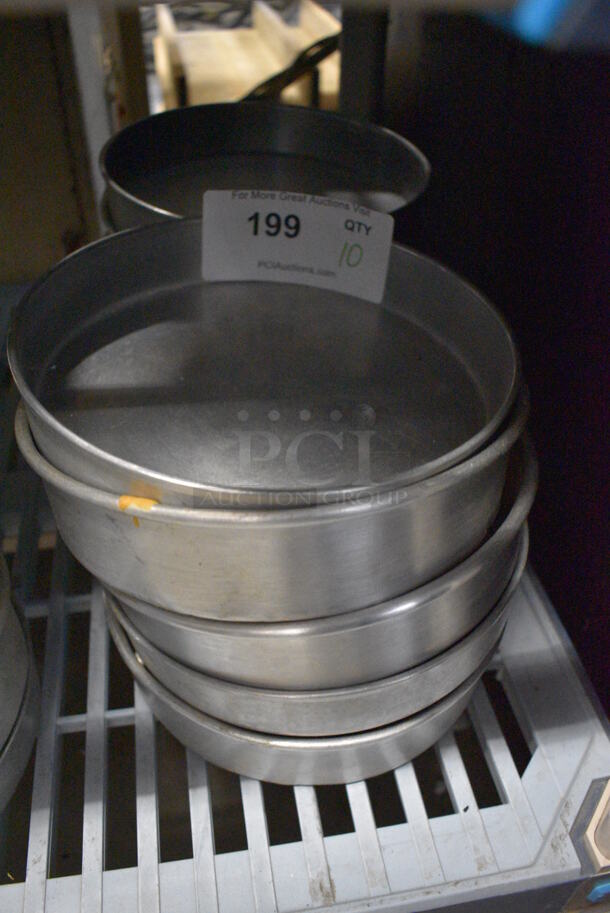 10 Metal Round Baking Pans. 8.25x8.25x2. 10 Times Your Bid! - Image 3 of 6