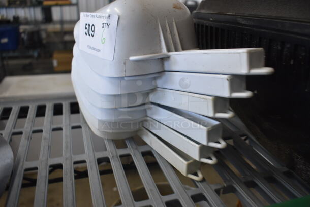 6 White Poly Ice Scoops. 12x5.5x3.5. 6 Times Your Bid! - Image 4 of 4