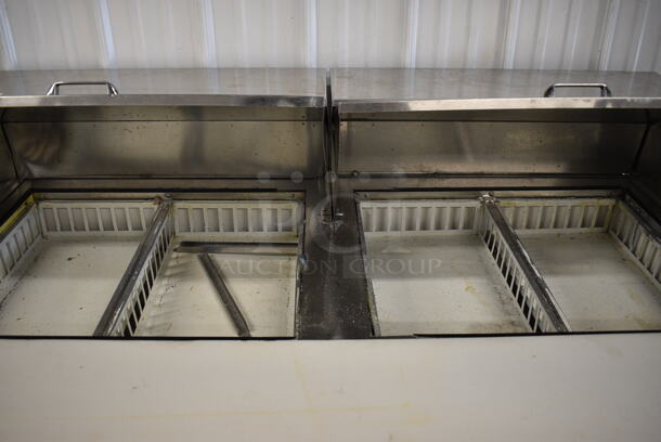 GREAT! Stainless Steel Commercial Sandwich Salad Prep Table Bain Marie Mega Top on Commercial Casters. 115 Volts, 1 Phase. 60x35x47. Tested and Powers On But Does Not Get Cold - Image 4 of 8