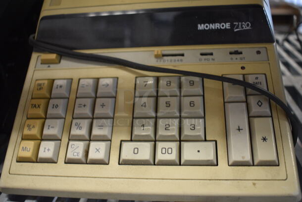 3 Monroe 7130 Printing Calculators. 9x15x3.5. 3x Your Bid! - Image 3 of 6