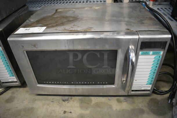 Sharp Model R-21LTF Commercial Microwave Oven. 20.5x16x11
