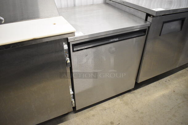 NICE! Delfield Model 407 Stainless Steel Commercial Single Door Undercounter Freezer on Commercial Casters. 115 Volts, 1 Phase. 27x28.5x32. Tested and Powers On But Temps at 38 Degrees - Image 2 of 7