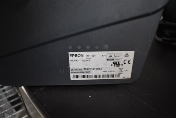 ALL ONE MONEY! Lot of Micros 15" POS Monitor, Epson Model M244A Receipt Printer and Metal Cash Drawer! - Image 9 of 10