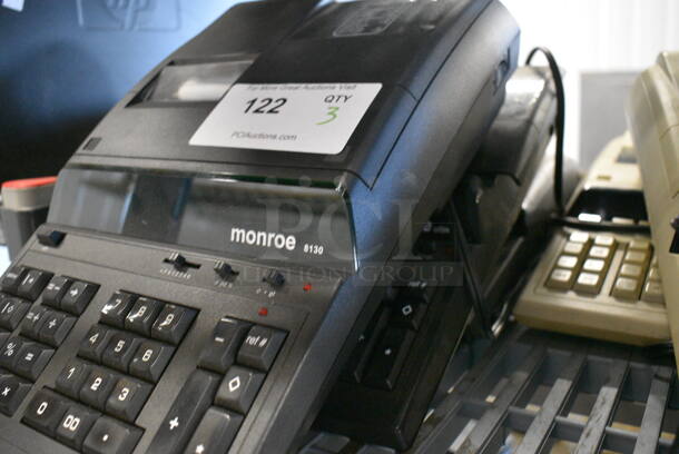 3 Monroe 8130 Electronic Printing Calculators. 9x15x3.5. 3x Your Bid! - Image 2 of 5