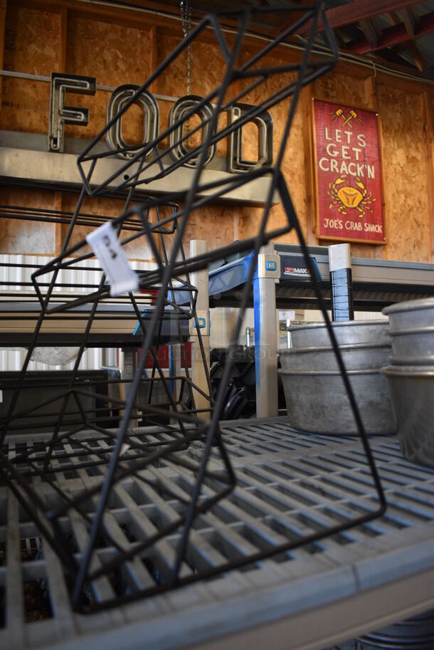 2 Black Metal Display Racks. 13x10x16. 2x Your Bid! - Image 3 of 3