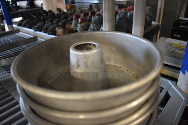 9 Stainless Steel Angel Food Cake Baking Pans. 8x8x3. 9x Your Bid! - Image 3 of 4