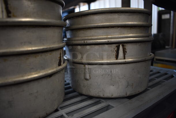 9 Stainless Steel Angel Food Cake Baking Pans. 8x8x3. 9x Your Bid! - Image 4 of 4