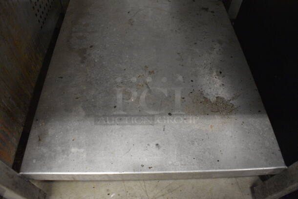 NICE! Stainless Steel Commercial Floor Style 4 Burner Range w/ Undershelf. 24x27x36 - Image 6 of 6