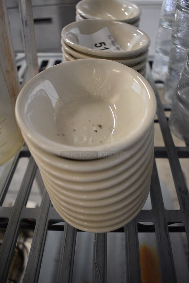 20 White Ceramic Bowls. 5.5x4x1.5. 20 Times Your Bid!
