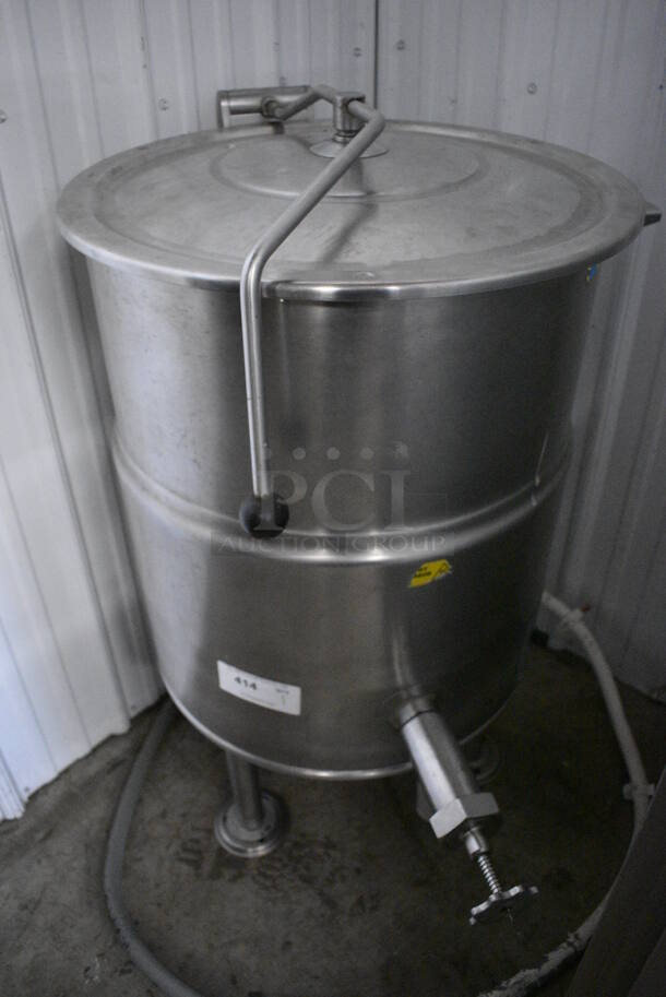 WOW! Cleveland Model KEL-25 Stainless Steel Commercial Floor Style 25 Gallon Kettle. 200-240 Volts, 1/3 Phase. 36x26x40. Tested and Working! - Image 10 of 10