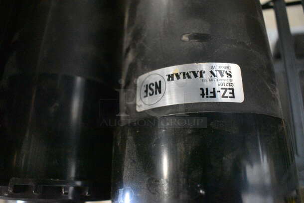 4 Black Poly Dispensers. 5x5x24. 4 Times Your Bid! - Image 3 of 4