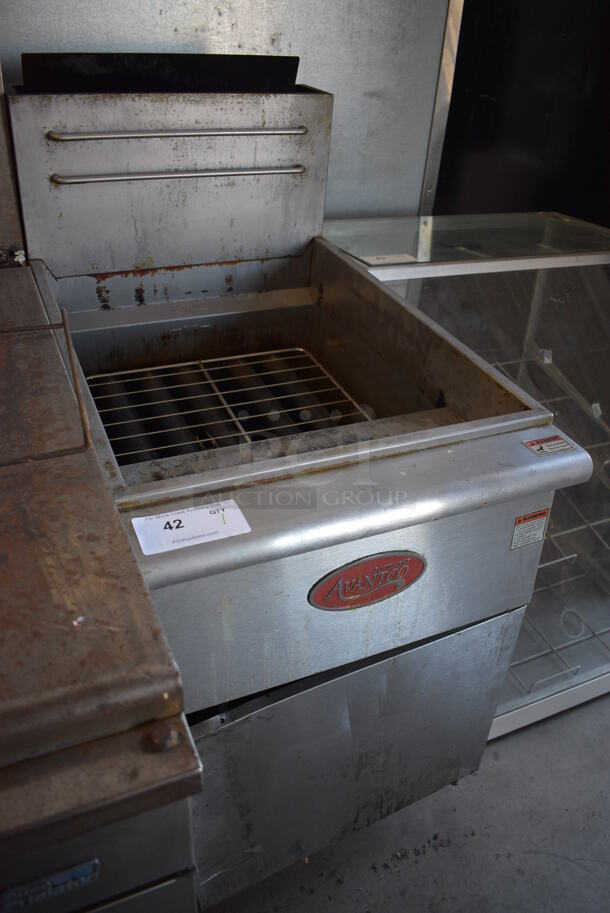 SWEET! Avantco Model FF518-P Stainless Steel Commercial Floor Style Deep Fryer on Metal Legs. 21x34.5x47 - Image 7 of 7