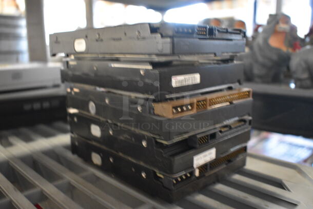 5 Hard Drives; Seagate 40gb, Seagate 500gb, Western Digital 40gb, Western Digital 500gb, and Western Digital 80gb. 4x5.5x1. 5x Your Bid