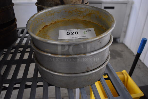 8 Metal Round Baking Pans. 8.5x8.5x2. 8 Times Your Bid! - Image 2 of 5