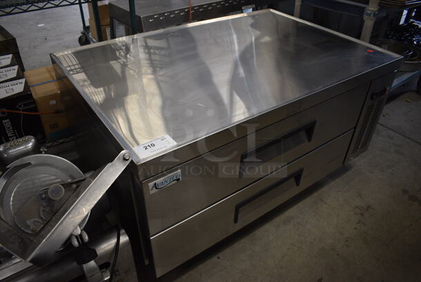 BRAND NEW! SWEET! Avantco Model 178CBE48HC Stainless Steel Commercial 2 Drawer Chef Base on Commercial Casters. 115 Volts, 1 Phase. 48.5x32x26. Tested and Working! - Image 2 of 8