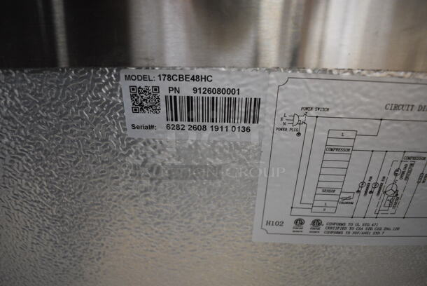 BRAND NEW! SWEET! Avantco Model 178CBE48HC Stainless Steel Commercial 2 Drawer Chef Base on Commercial Casters. 115 Volts, 1 Phase. 48.5x32x26. Tested and Working! - Image 6 of 8