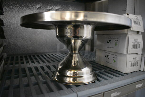 Metal Round Cake Stand. 13x13x7 - Image 2 of 3