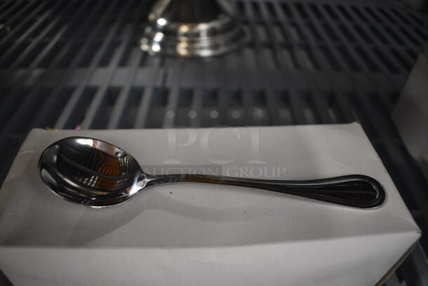 36 BRAND NEW IN BOX! Metal Palais Bouillon Spoons. 6.5". 36 Times Your Bid! - Image 1 of 4