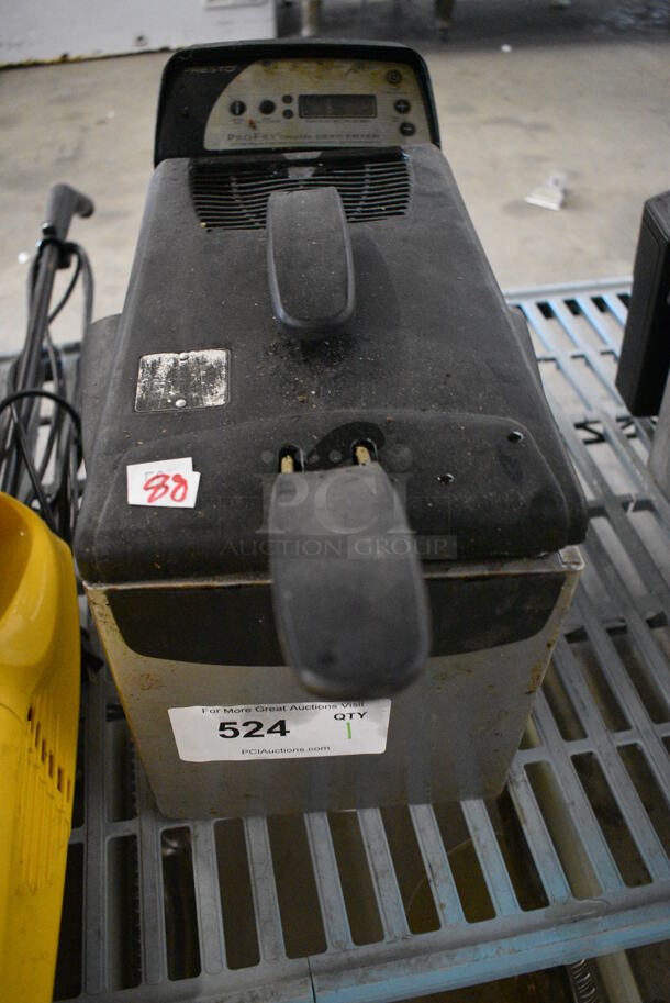 Presto Metal Countertop Electric Powered Fryer w/ Basket and Lid. 10.5x20x11 - Image 1 of 6