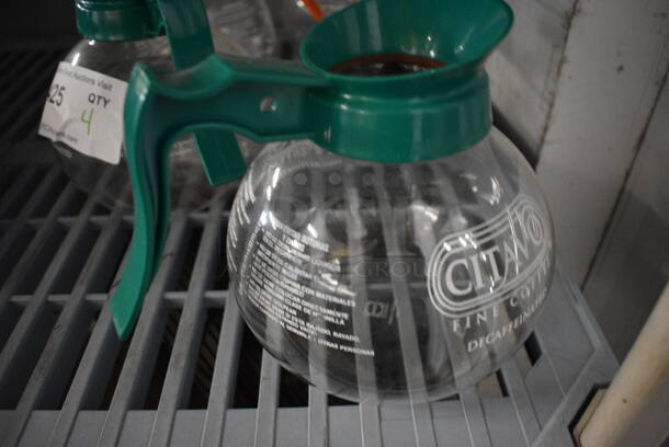 4 Coffee Pots. 8x6x6.5. 4 Times Your Bid! - Image 3 of 4